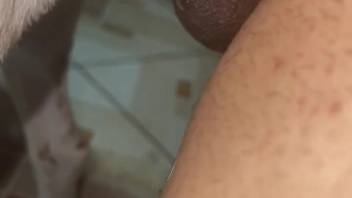 Guy wielding his flawless dick to satisfy a naughty wildcat